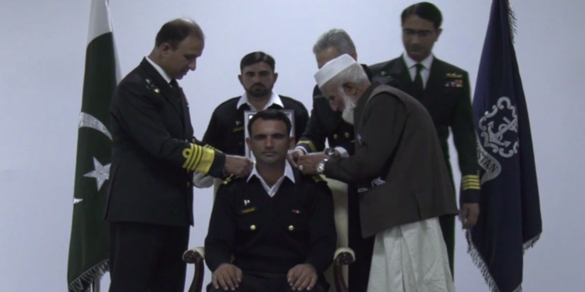 Fakhr Zaman was conferred the honorary rank of Lieutenant in the Pakistan Navy