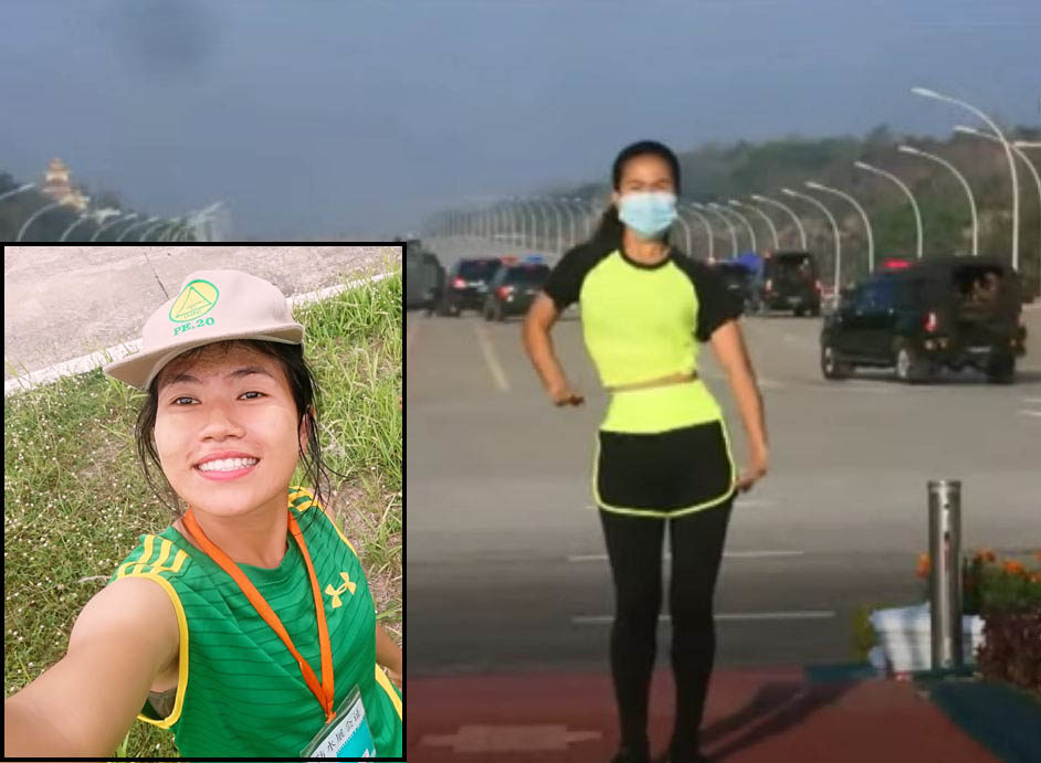 Exercise teacher oblivious of Myanmar coup taking place behind her