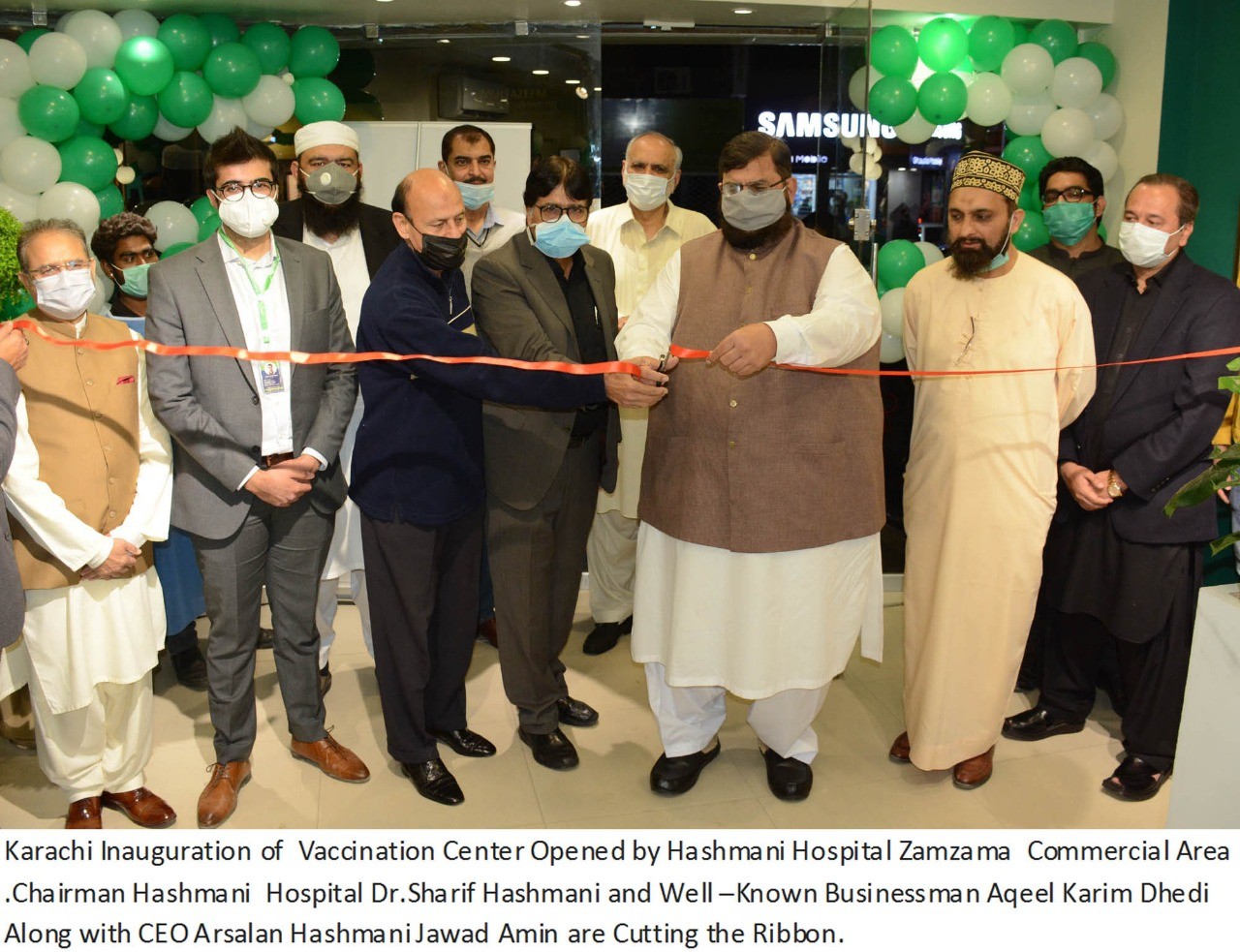 Dr. Sharif Hashmani inaugurates a diagnosing centre at Zamzama