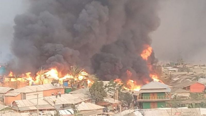 Deadly fire erupts at at Rohingya camp in Bangladesh