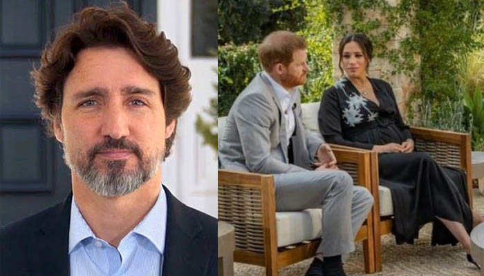 Justin Trudeau commenting on Prince Harry and Meghan Markle infamous interview