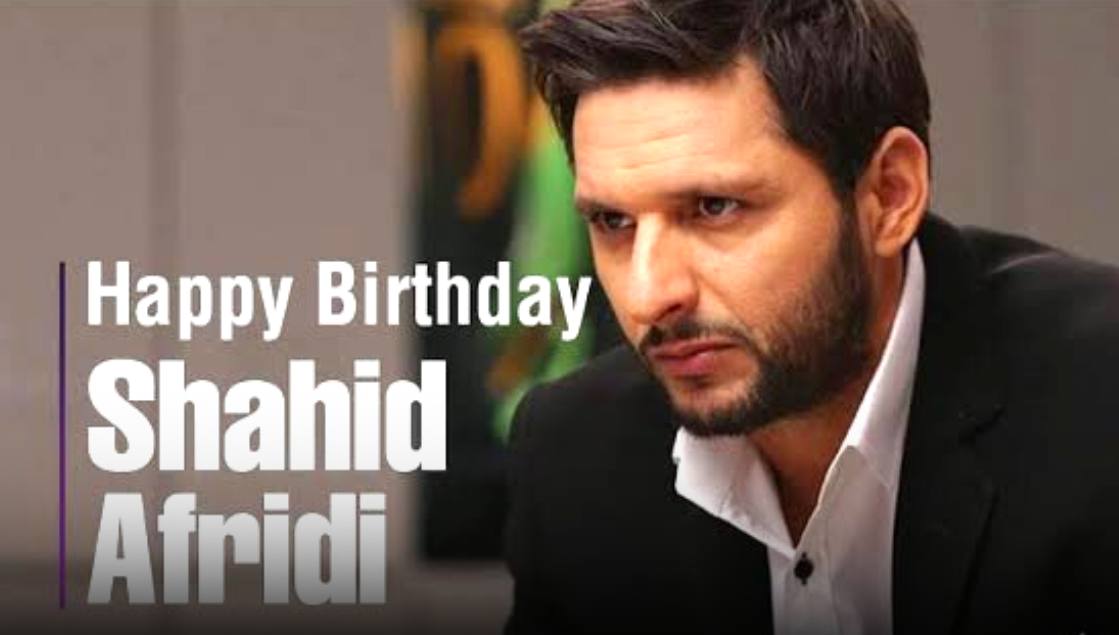 Shahid Afridi celebrates 44th birthday today.