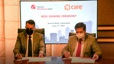 Mobilink Microfinance Bank, CARE International Pakistan sign MoU to Strengthen Entrepreneurial and Financial Ecosystem