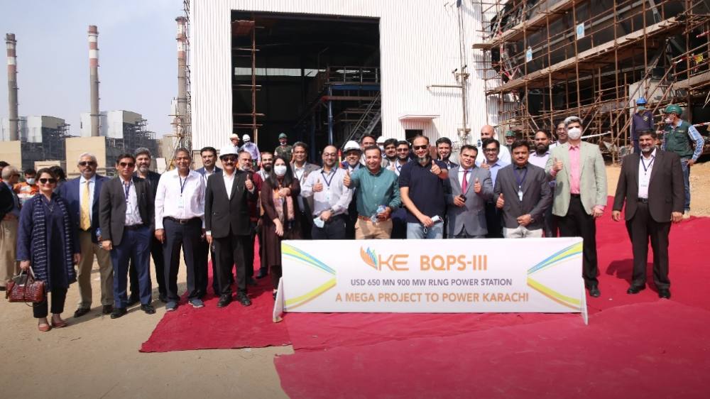 Karachi Insustrialiats commend record progress on K-Electric BQPS-III Power Plant