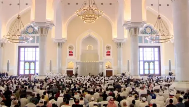 People attend the funeral of assassinated Hamas political chief Ismail Haniyeh in Doha, Qatar, August 2, 2024