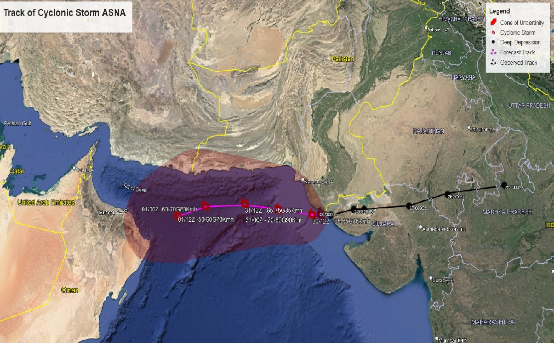 Karachi Receives Rain on Saturday Morning, How Far is Cyclone Asna?