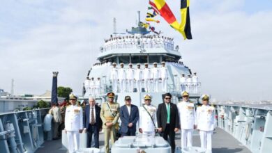 President Zardari Calls for Strengthening Navy at PNS Babur and Hunain Induction