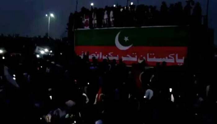 Power Cut and Stage Seizure at PTI Rally