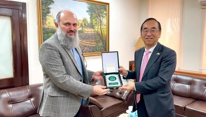 Federal Minister Jam Kamal Khan Meets Japanese Ambassador WADA Mitsuhiro