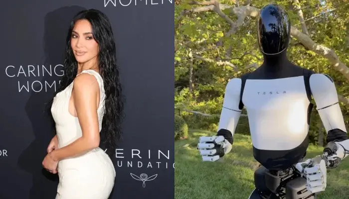 Kim Kardashian Stuns Fans With High-Tech Tesla Robot