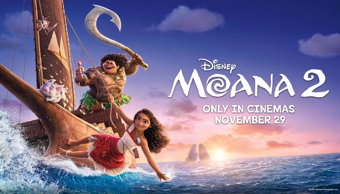 ‘Moana 2’ Sails to Top of Box Office for Second Week