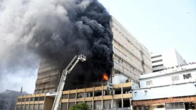 Fire at Rimpa Plaza in Karachi Doused After Hours of Efforts