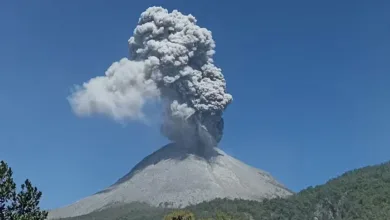 Hundreds Evacuated as Mount Ibu Volcano Erupts in Indonesia