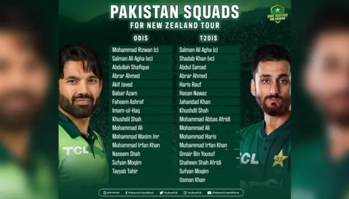 Pakistan Announces ODI and T20I Squads for New Zealand Tour