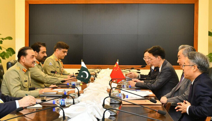 China-Pakistan Strategic Dialogue Wang Yi Meets COAS Asim Munir in Islamabad