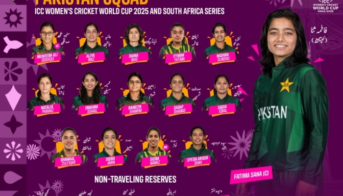 Pakistan Names 15-Member Squad for ICC Women’s CWC